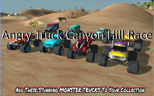 angry truck canyon hill race