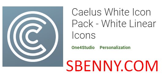 caelus white icon pack white linear icons