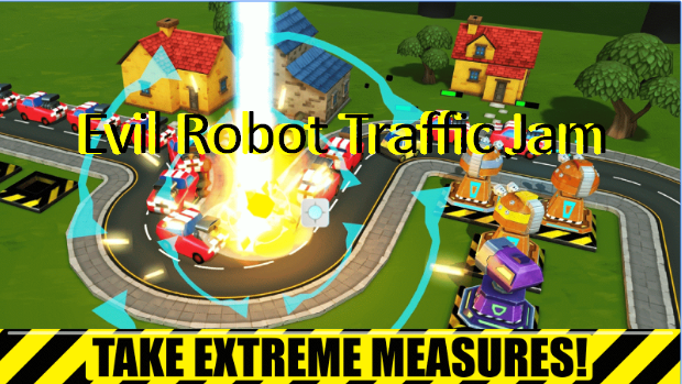 evil robot traffic jam