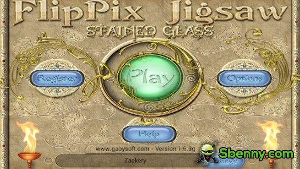 flippix jigsaw stained glass