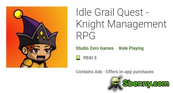 idle grail quest knight management rpg