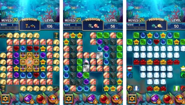 jewel abyss fantastic match 3 puzzle game MOD APK Android