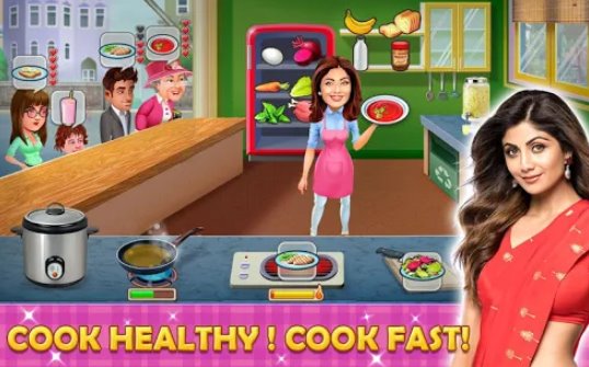 kitchen tycoon shilpa shetty cooking game MOD APK Android