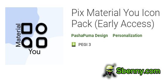 pix material you icon pack early access
