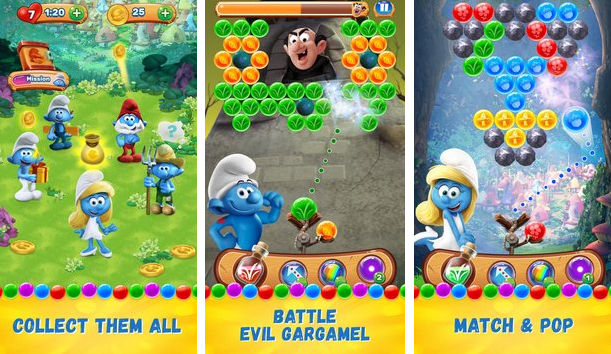 smurfs bubble story MOD APK Android