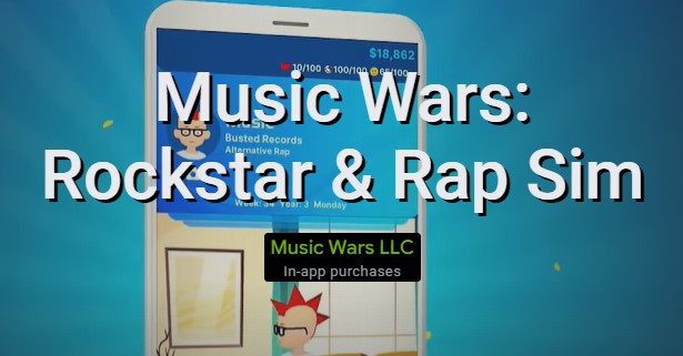 Music Wars: Rockstar &amp; Rap Sim MOD APK