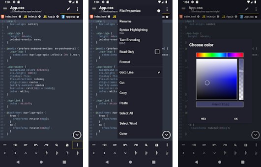 acode powerful code editor MOD APK Android