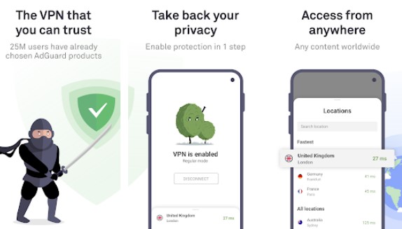 adguard vpn fast and ssecure unlimited protection MOD APK Android