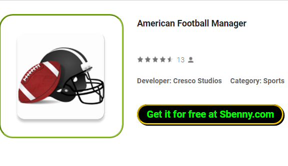 american football manager