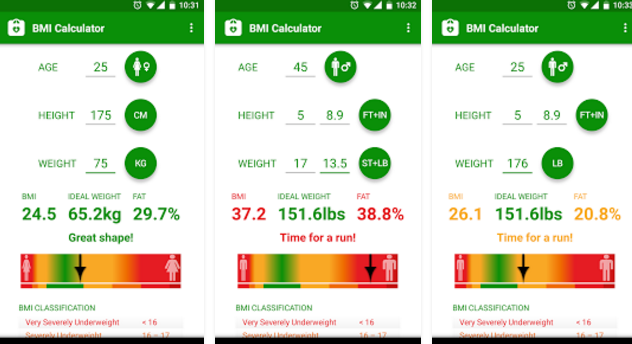 bmi calculator MOD APK Android