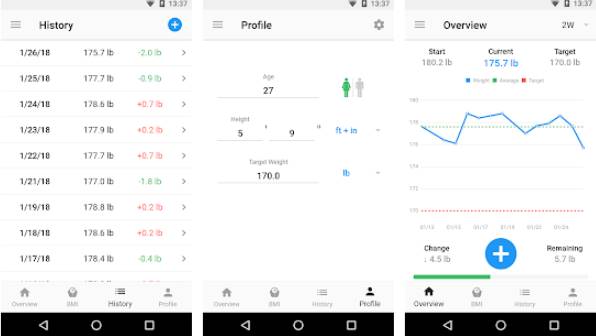 bmi calculator and weight loss tracker MOD APK Android