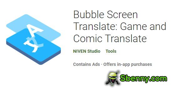 bubble screen translate game and comic translate