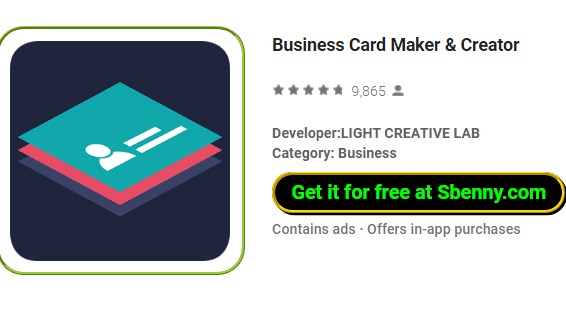 business card maker and creator