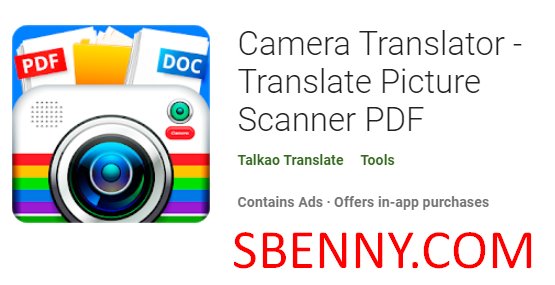 camera translator translate picture scanner pdf