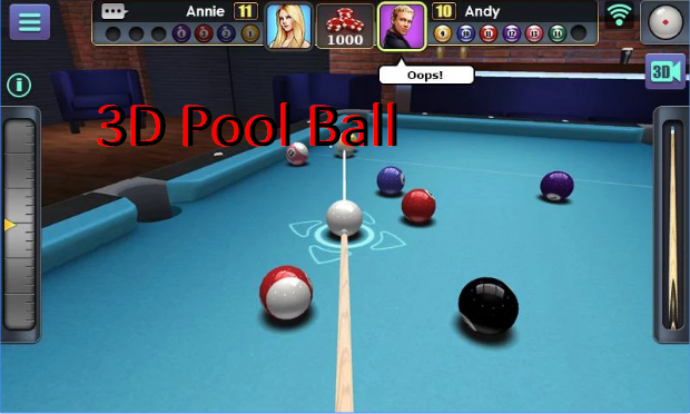 3d pool ball