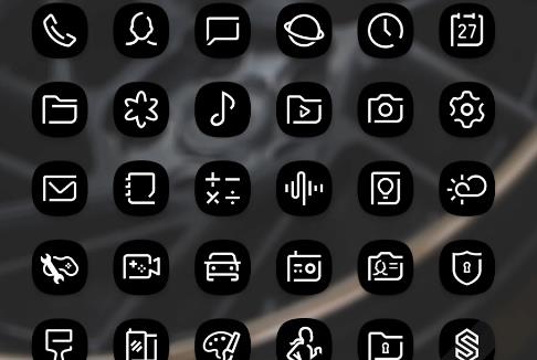 delux ux black amoled s8 icon pack MOD APK Android