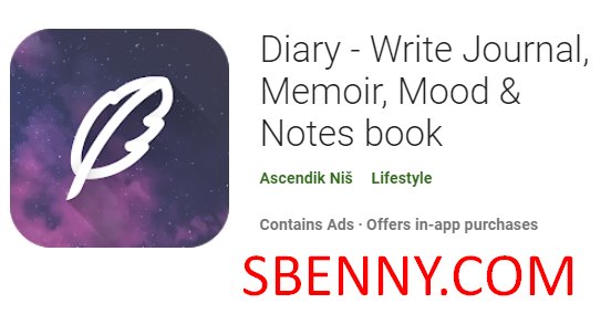 diary write journal memoir mood and notes book