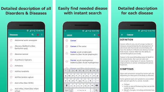 disorder and diseases dictionary offline MOD APK Android