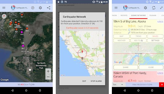 earthquake network pro realtime alerts MOD APK Android