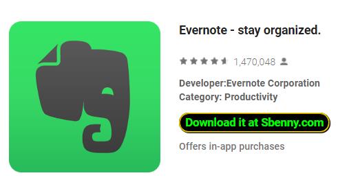 evernote stay organized