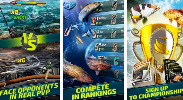 fishing clash catching fish game hunting fish 3d MOD APK Android