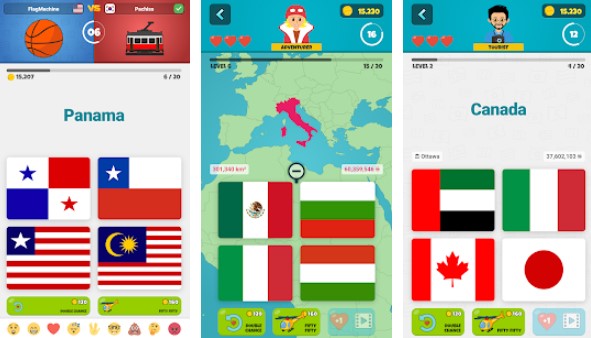 flags 2 geo quiz MOD APK Android