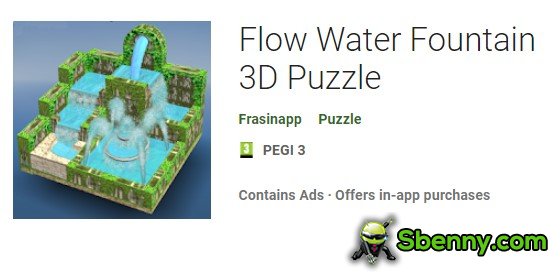 flow water fountain 3d puzzle