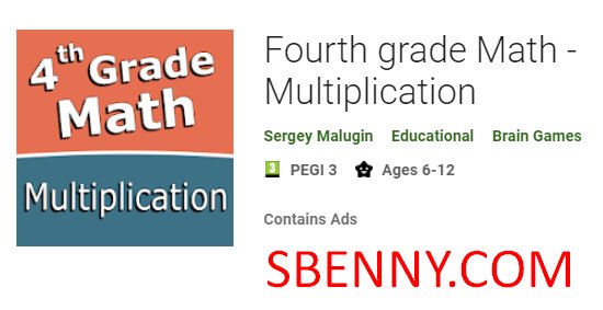 fourth grade math multiplication