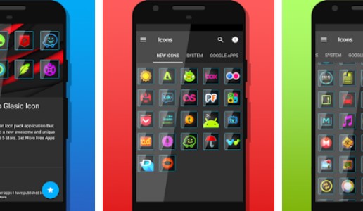 glasic icon pack MOD APK Android