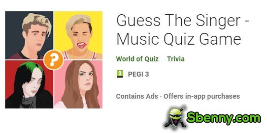 guess the singer music quiz game