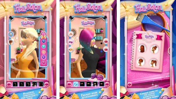 hair salon games for girls MOD APK Android