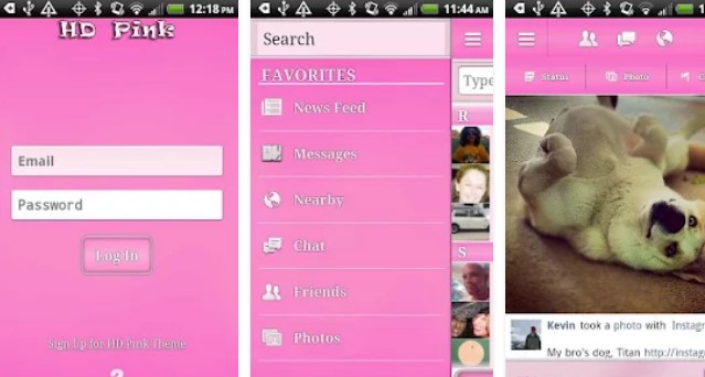 hd pink for facebook MOD APK Android