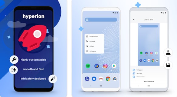 hyperion launcher MOD APK Android