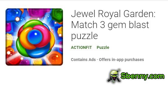 jewel royal garden match 3 gem blast puzzle