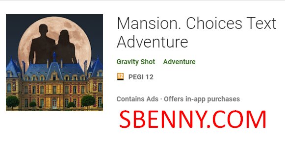 mansion choices text adventure