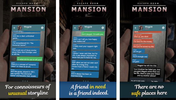 mansion choices text adventure MOD APK Android