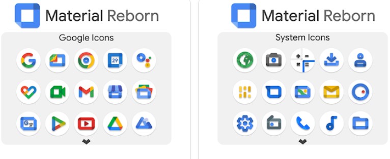 material reborn icon pack MOD APK Android