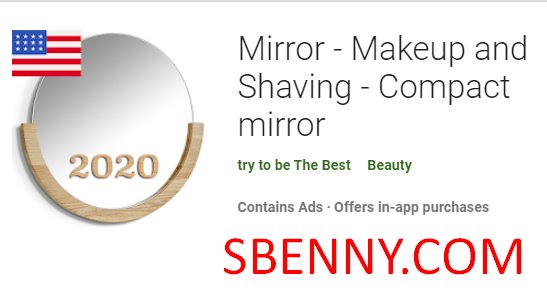 mirror makeup and shaving compact mirror