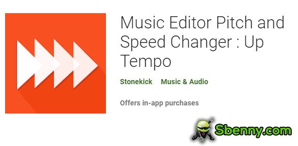 music editor pitch and speed changer up tempo