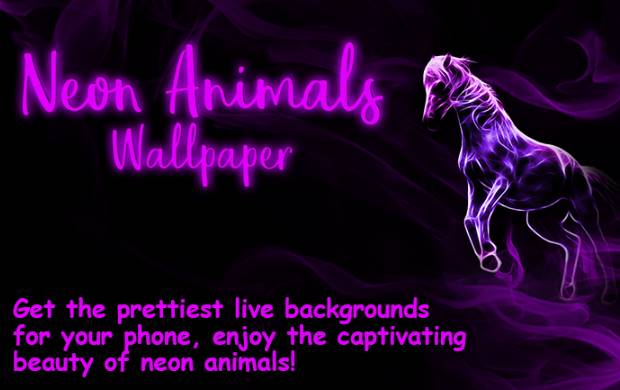 neon animals wallpaper moving backgrounds