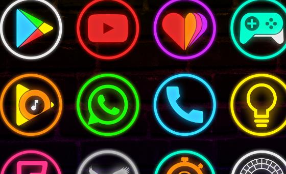 neon glow rings icon pack MOD APK Android