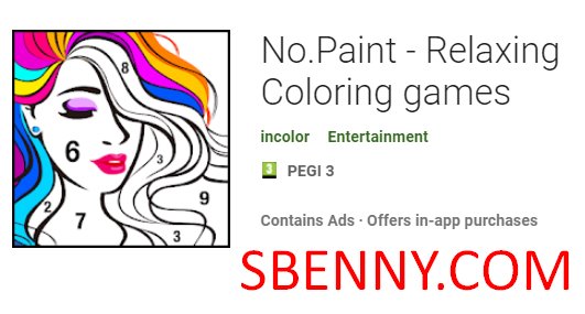 no paint relaxing coloring games