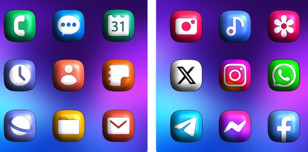one ui 3d icon pack MOD APK Android