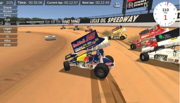 outlaws sprint car dirt racing 2 online MOD APK Android