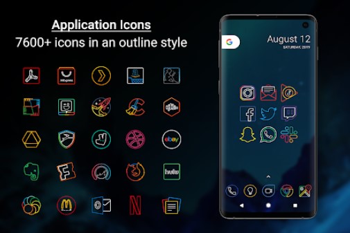outline icons icon pack MOD APK Android