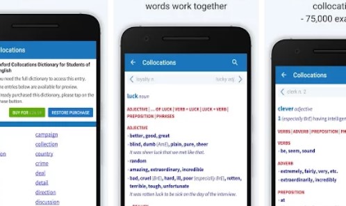 oxford collocations dictionary MOD APK Android
