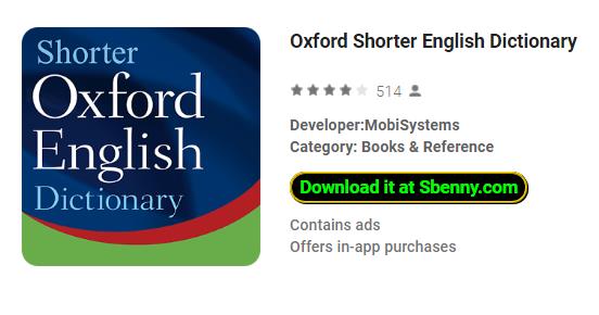 oxford shorter english dictionary