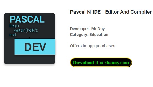 pascal n ide editor and compiler programming