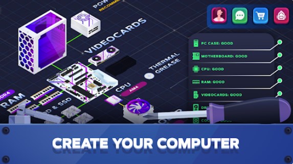 pc creator 2 computer tycoon MOD APK Android