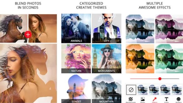 photo blend double exposure effect MOD APK Android